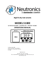 Bacharach Neutronics 5100E Operation Manual preview