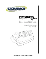 Bacharach PUR-CHEK PRO Operation And Maintenance Manual preview