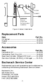 Предварительный просмотр 6 страницы Bacharach Snifit 40 Instructions Manual