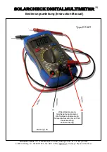 Bachler Solarcheck DT-36T Instruction Manual preview