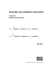 Bachmann BlueNet BN3000 Assembly And Installation Instructions Manual preview