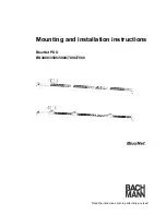 Предварительный просмотр 1 страницы Bachmann BlueNet BN3000 Mounting And Installation Instructions Manual