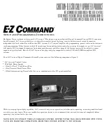 Предварительный просмотр 1 страницы Bachmann E-Z Command Setup And Programming Instructions