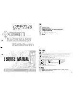 Bachmann GRPT140 Service Manual предпросмотр