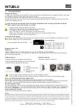 Bachmann INTUBLU Mounting Instructions предпросмотр