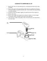 Предварительный просмотр 7 страницы Back to Basics AUTOSERVE SMOOTHIE MAKER Instruction Manual