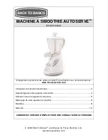 Предварительный просмотр 13 страницы Back to Basics AUTOSERVE SMOOTHIE MAKER Instruction Manual