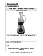 Preview for 17 page of Back to Basics Blender Express Instruction Manual