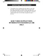 Предварительный просмотр 7 страницы Back to Basics Blender Solution 5500 User Manual