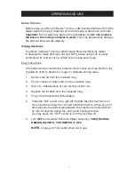 Preview for 8 page of Back to Basics Cocoa-Latte Express CLEX100 User Manual