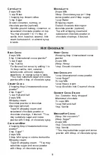 Preview for 8 page of Back to Basics COCOA~LATTE Instruction Manual