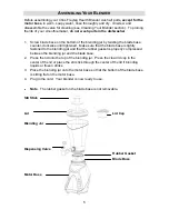 Preview for 5 page of Back to Basics Health Blender Instruction Manual