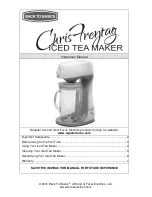 Back to Basics Iced Tea Makers Instruction Manual предпросмотр