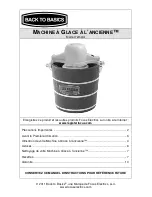 Предварительный просмотр 11 страницы Back to Basics OLD-FASHIONED ICE CREAM MAKER Instruction Manual