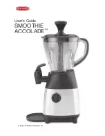 Back to Basics SMOOTHIE ACCOLADE User Manual предпросмотр