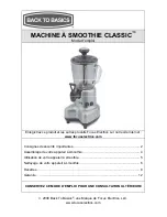 Предварительный просмотр 13 страницы Back to Basics SMOOTHIE CLASSIC Instruction Manual