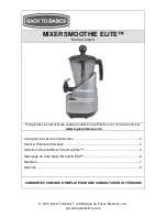 Preview for 10 page of Back to Basics SMOOTHIE ELITE Instruction Manual