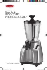 Back to Basics Smoothie Professional User Manual preview