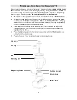 Предварительный просмотр 4 страницы Back to Basics Smoothie Signature II Instruction Manual