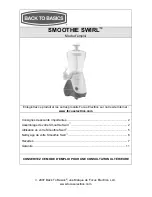 Предварительный просмотр 13 страницы Back to Basics SMOOTHIE SWIRL SJR1Y Instruction Manual