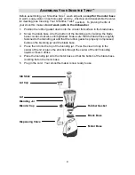 Предварительный просмотр 4 страницы Back to Basics SMOOTHIE TWIST SJR400T Instruction Manual