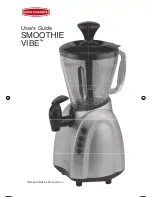 Back to Basics SMOOTHIE VIBE User Manual предпросмотр