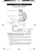 Предварительный просмотр 21 страницы Back to Basics Soho Coffeemaker User Manual