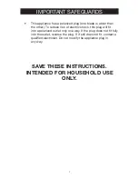 Preview for 7 page of Back to Basics Solution 5000 User Manual