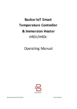 Backer HRDc Operating Manual предпросмотр