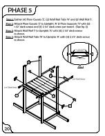 Предварительный просмотр 21 страницы Backyard Adventures Playcenter 1-AP003 Owners Manual And Assemly Instruction