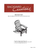 Preview for 1 page of Backyard Creations 273-0095 Manual