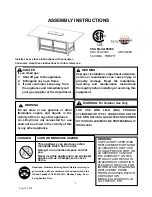 Preview for 1 page of Backyard Creations ARV06300 Assembly Instructions Manual