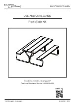 Preview for 1 page of Backyard Creations FC-30-MN Use And Care Manual