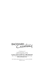 Preview for 7 page of Backyard Creations FRN-104610R1 Assembly & Care Instructions