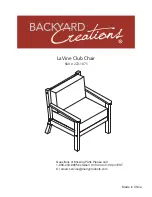 Backyard Creations LaVine 272-1071 Quick Start Manual предпросмотр