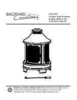 Backyard Creations SRFP41302 Instruction Manual preview