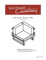 Предварительный просмотр 12 страницы Backyard Creations Sydney Point 272-1914 Assembly Instructions Manual