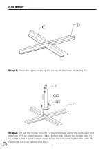 Предварительный просмотр 4 страницы Backyard Creations UMB-952210 Assembly & Care Instructions