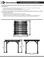 Preview for 10 page of Backyard Discovery 10x10 ABILENE PERGOLA Owner'S Manual & Assembly Instructions