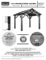 Preview for 1 page of Backyard Discovery 10x12 BRINDLEWOOD GAZEBO Owner'S Manual & Assembly Instructions