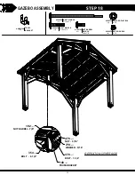 Preview for 35 page of Backyard Discovery 10x12 BRINDLEWOOD GAZEBO Owner'S Manual & Assembly Instructions