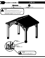 Preview for 42 page of Backyard Discovery 10x12 BRINDLEWOOD GAZEBO Owner'S Manual & Assembly Instructions