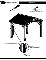 Preview for 43 page of Backyard Discovery 10x12 BRINDLEWOOD GAZEBO Owner'S Manual & Assembly Instructions