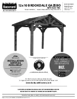 Предварительный просмотр 1 страницы Backyard Discovery 12x10 BROOKDALE GAZEBO Owner'S Manual & Assembly Instructions