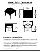 Предварительный просмотр 10 страницы Backyard Discovery 12x10 BROOKDALE GAZEBO Owner'S Manual & Assembly Instructions