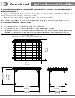 Предварительный просмотр 9 страницы Backyard Discovery 2101517 Owner'S Manual & Assembly Instructions