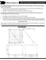 Предварительный просмотр 7 страницы Backyard Discovery 2105430 Owner'S Manual & Assembly Instructions