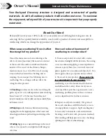 Preview for 9 page of Backyard Discovery BELMONT 2001039 Manual