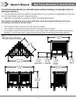 Preview for 10 page of Backyard Discovery CABANA 2004511 Owner'S Manual & Assembly Instructions