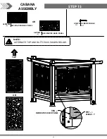 Preview for 33 page of Backyard Discovery CABANA 2004511 Owner'S Manual & Assembly Instructions